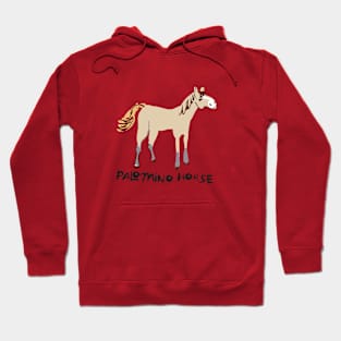 Palomino horse in pink Hoodie